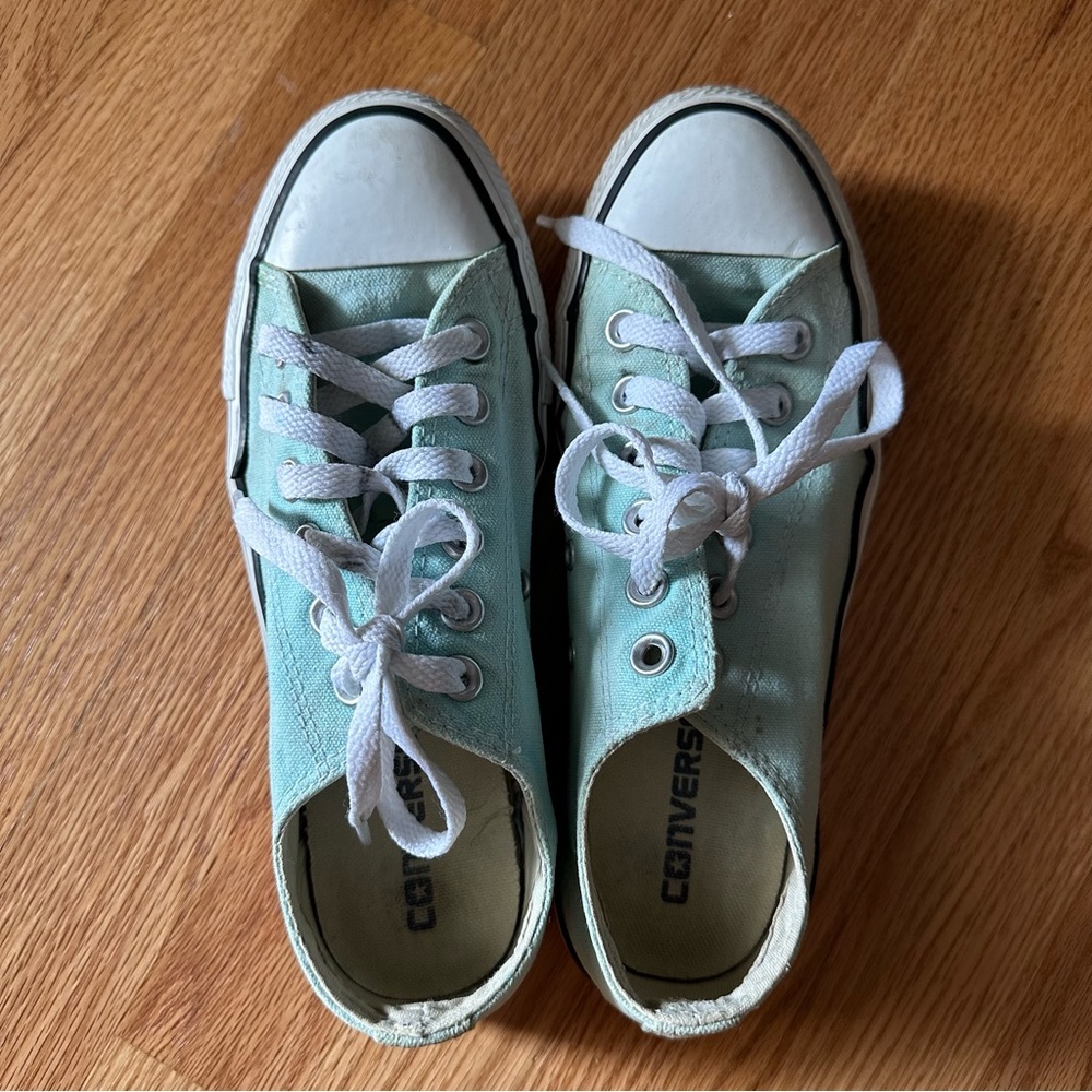 Mint Low Rise Converse - Picture 2 of 7